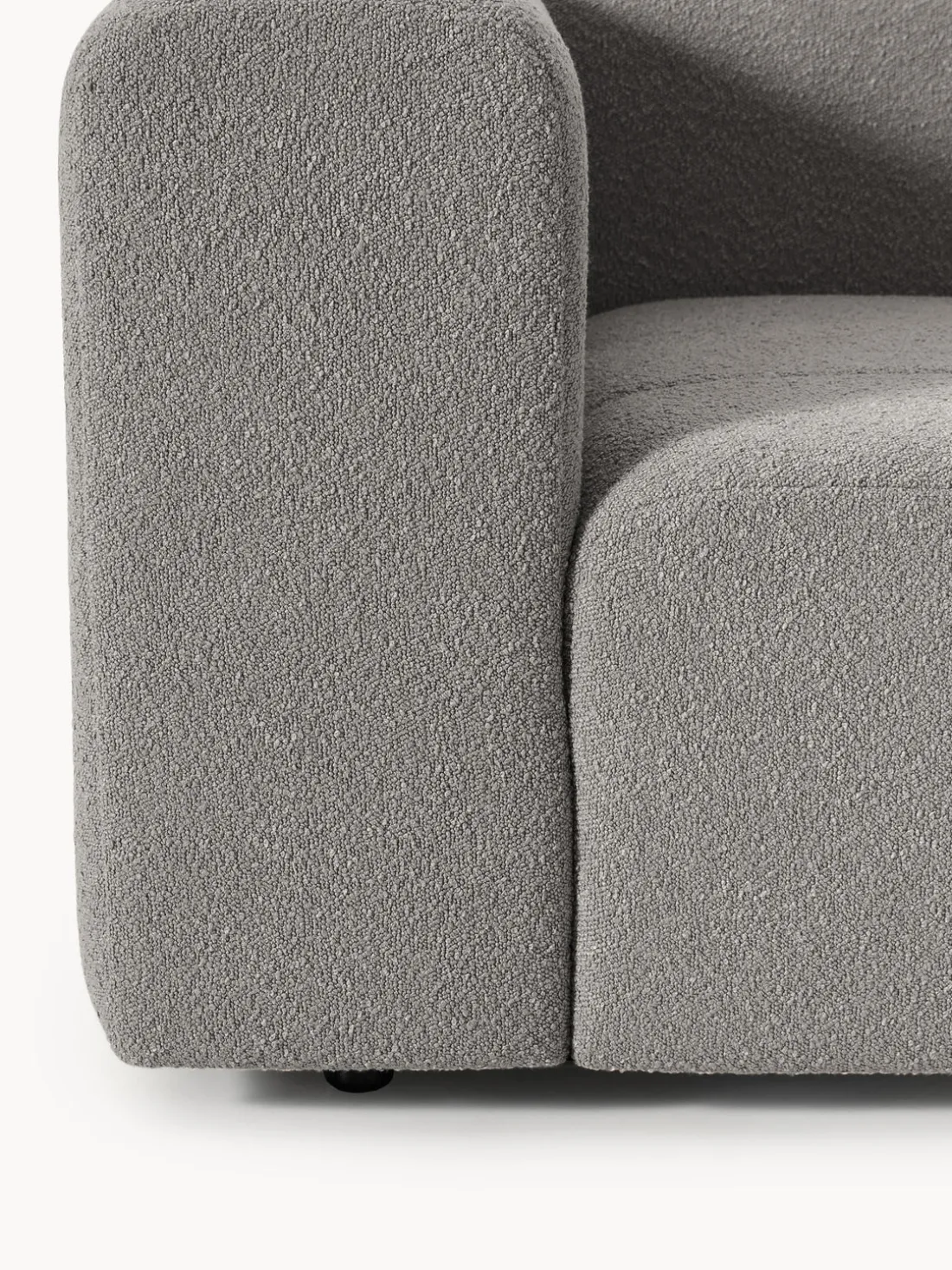 Módulo de esquina en tejido bouclé Lena