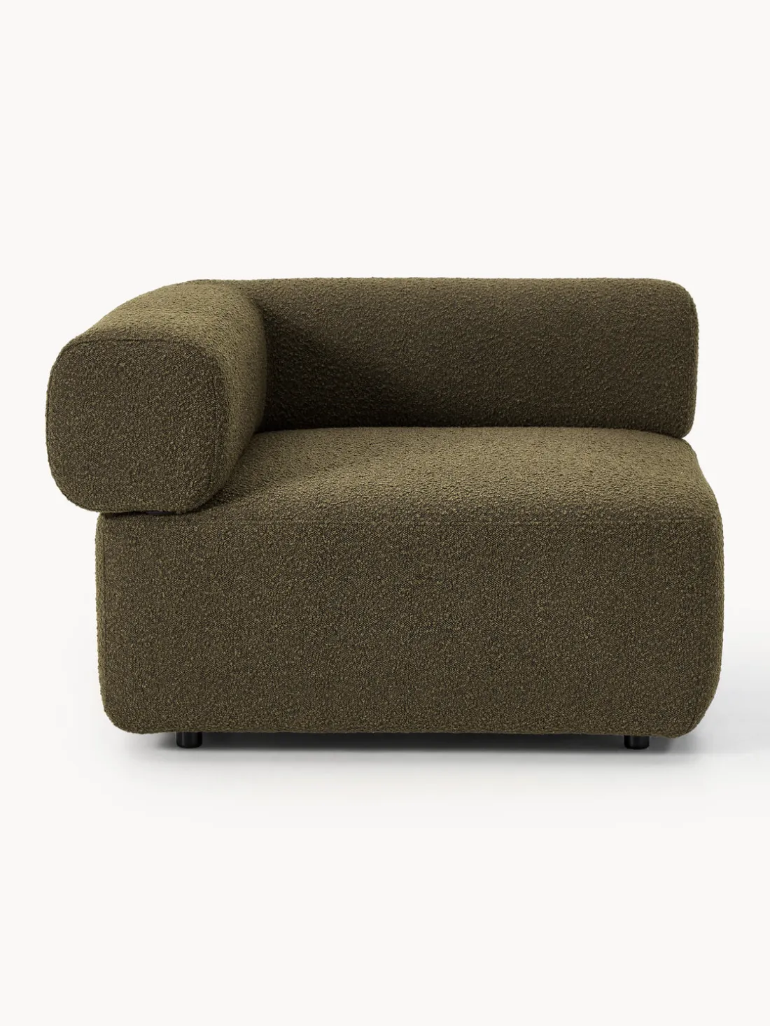 Módulo de esquina en tejido bouclé Anton