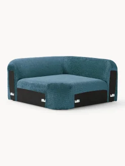 Módulo de esquina redondo de borreguillo bouclé Wolke