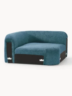 Módulo de esquina redondo de borreguillo bouclé Wolke