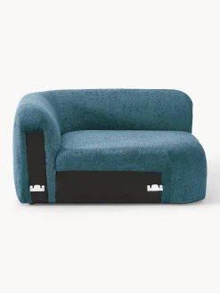 Módulo de esquina redondo de borreguillo bouclé Wolke