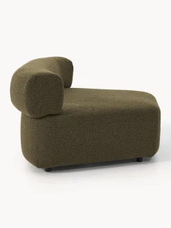 Módulo de esquina redondo en tejido bouclé Anton