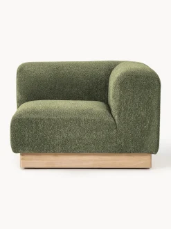 Módulo de esquina sofá de borreguillo bouclé Natalie