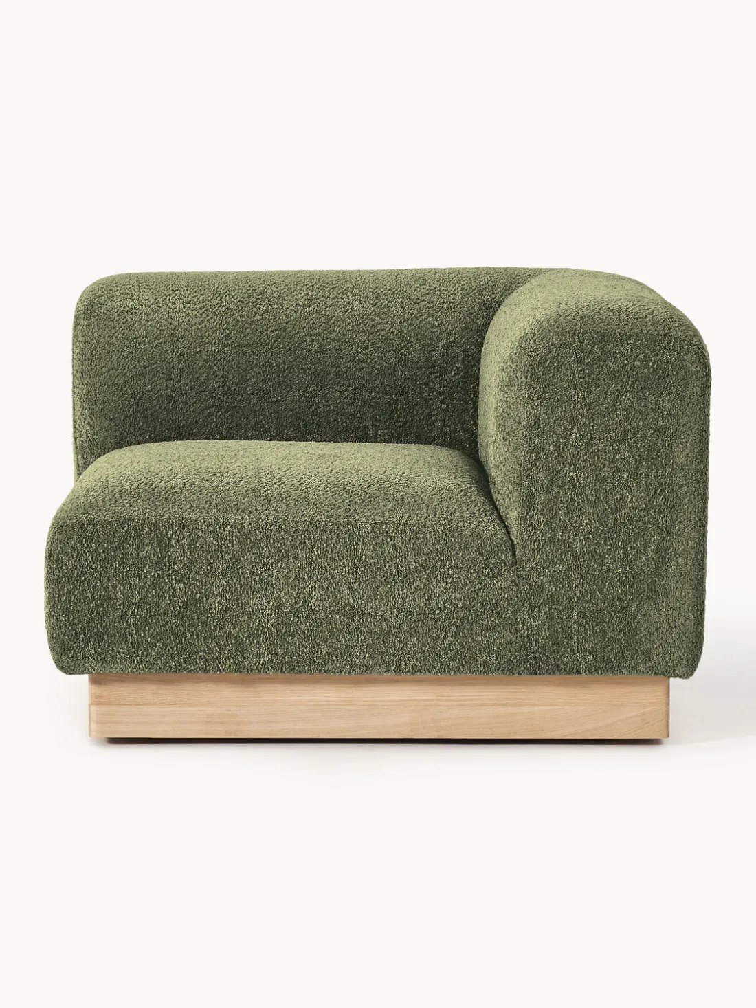 Módulo de esquina sofá de borreguillo bouclé Natalie