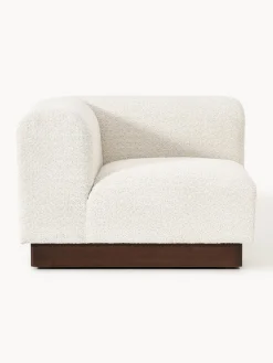 Módulo de esquina sofá de borreguillo bouclé Natalie