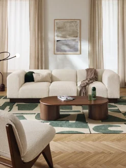 Módulo de esquina sofá de borreguillo bouclé Natalie