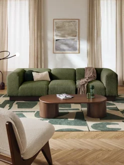 Módulo de esquina sofá de borreguillo bouclé Natalie