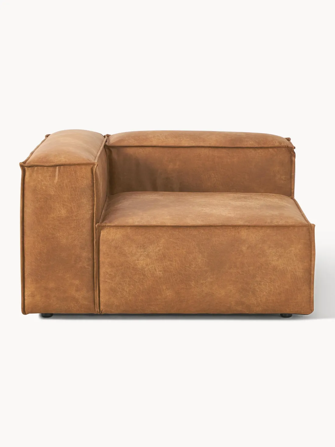 Módulo de esquina sofá de cuero reciclado Lennon