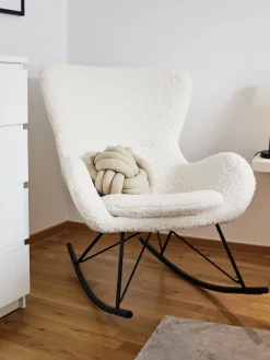 Mecedora de borreguillo Wing