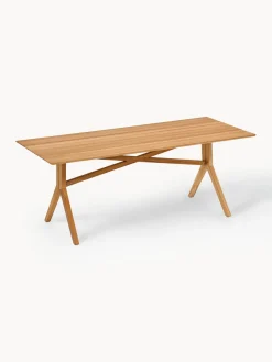 Mesa artesanal para exterior de madera de teca Loft, tamaños diferentes