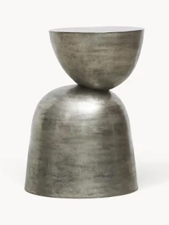 Mesa auxiliar de aluminio artesanal Heena