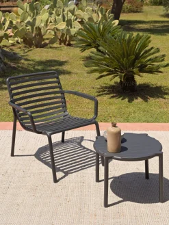 Mesa auxiliar de jardín apilable Doga