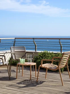 Mesa auxiliar de jardín apilable Doga