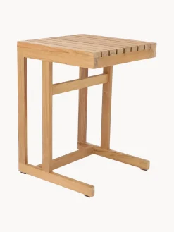 Mesa auxiliar de jardín de madera de teca Cero, 55 cm