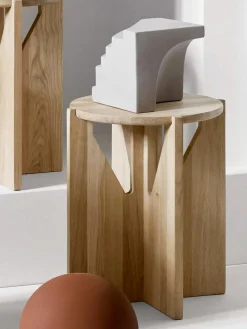 Mesa auxiliar de madera de roble Future