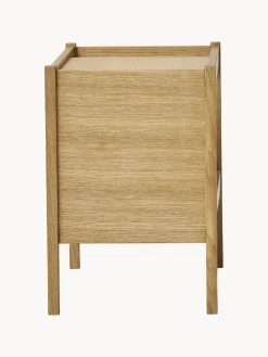 Mesa auxiliar de madera de roble Journal