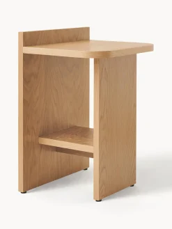 Mesa auxiliar de madera de roble Ismo