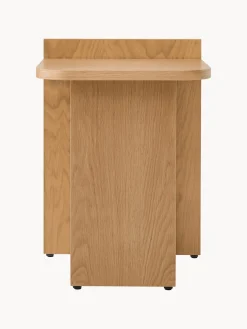 Mesa auxiliar de madera de roble Ismo