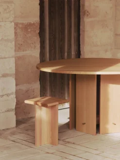 Mesa auxiliar de madera de abeto Sala