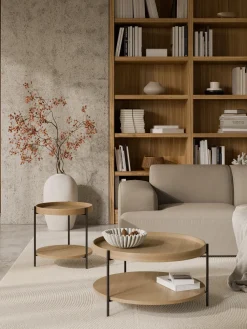 Mesa auxiliar de madera Renee