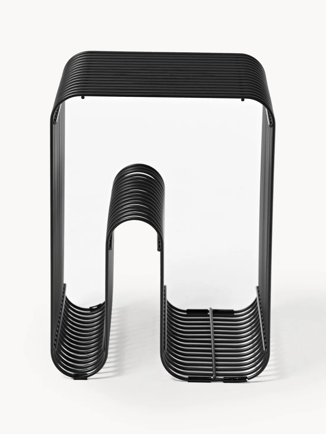 Mesa auxiliar de metal Curva