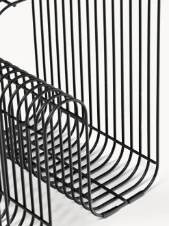 Mesa auxiliar de metal Curva