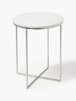 Mesa auxiliar de mármol redonda Alys