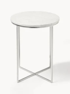 Mesa auxiliar de mármol redonda Alys