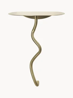 Mesa auxiliar de pared de latón Curvature