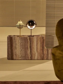 Mesa auxiliar de travertino Pietra