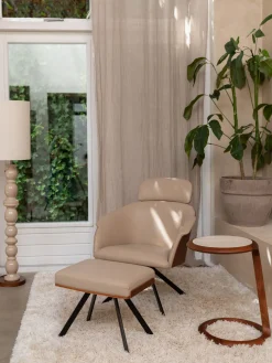 Mesa auxiliar de travertino Doppio