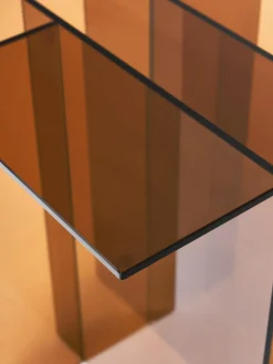 Mesa auxiliar de vidrio Anouk