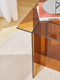Mesa auxiliar de vidrio Anouk
