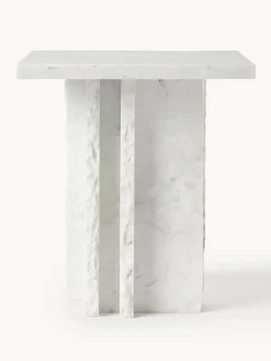 Mesa auxiliar en look mármol Selene