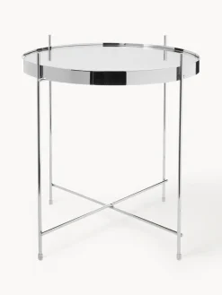 Mesa auxiliar plegable Cupid, tablero de cristal