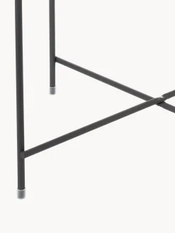 Mesa auxiliar plegable Cupid, tablero de cristal