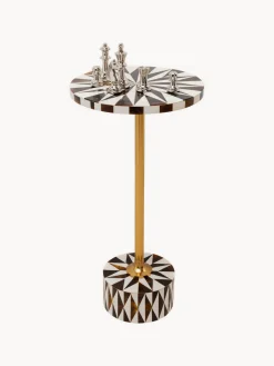 Mesa auxiliar redonda artesanal Domero