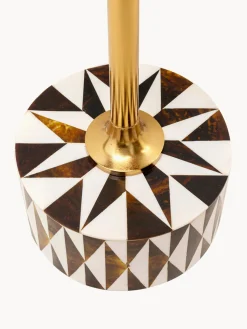 Mesa auxiliar redonda artesanal Domero