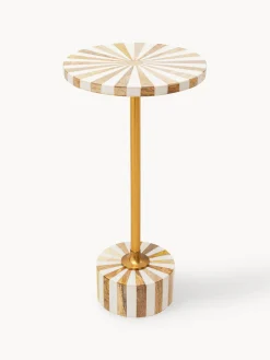 Mesa auxiliar redonda artesanal Domero