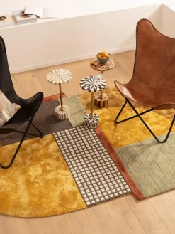 Mesa auxiliar redonda artesanal Domero