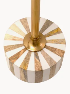 Mesa auxiliar redonda artesanal Domero