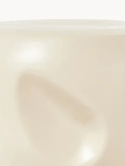 Mesa auxiliar redonda artesanal de cerámica Currents