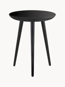 Mesa auxiliar redonda artesanal de madera de haya Bakketop