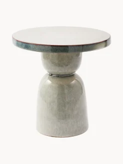 Mesa auxiliar redonda artesanal Pawn