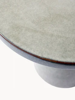 Mesa auxiliar redonda artesanal Pawn