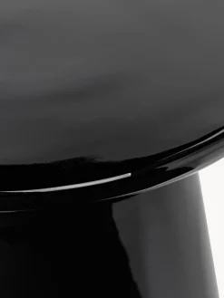 Mesa auxiliar redonda con superficie brillante Dustan