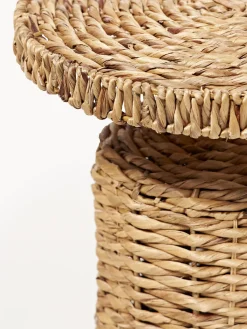 Mesa auxiliar redonda de ratán Camo