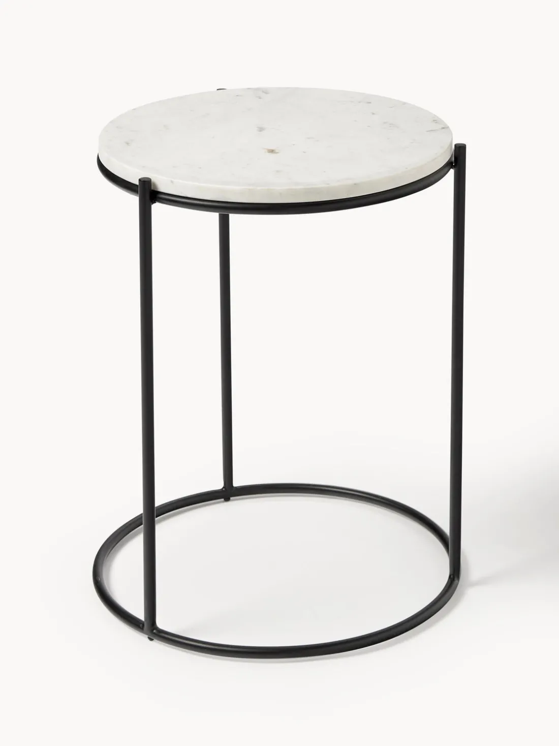 Mesa auxiliar redonda de mármol Ella