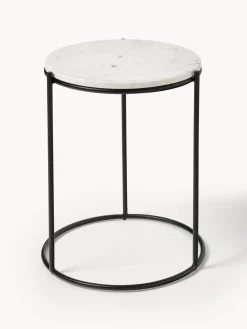 Mesa auxiliar redonda de mármol Ella
