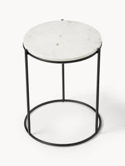 Mesa auxiliar redonda de mármol Ella